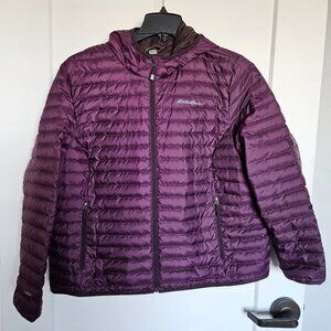 Womens Eddie Bauer Purple Puffer Jacket XXL